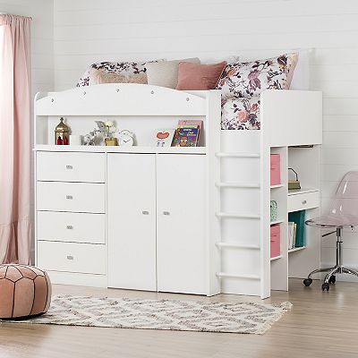 Girls twin loft bed hotsell