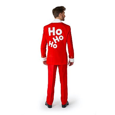 Men's Suitmeister Modern-Fit Santa Faux-Fur Christmas Novelty Suit Set