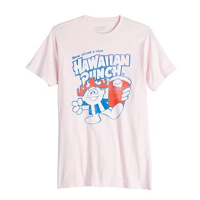 Men's Hawaiian Punch Character With Drink Tee