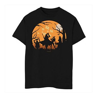Boys 8-20 DC Comics Villains Silhouette Orange Hue Stamp Graphic Tee