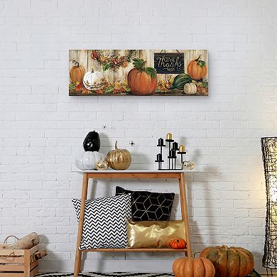 Masterpiece Give Thanks Pumpkins Wall Decor