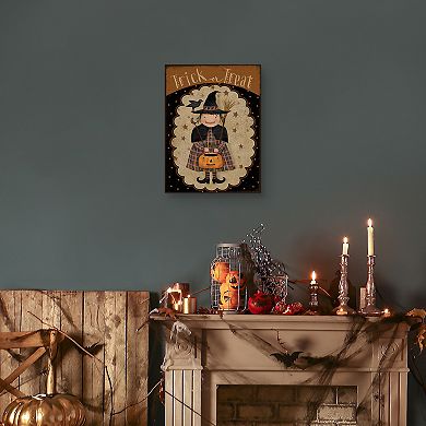Master Piece Trick or Treat Witch by B Albert Canvas Wall Art
