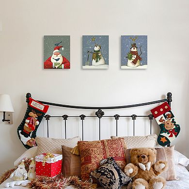Master Piece Santa & Snowman & Gift Wall Decor