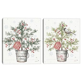 Masterpiece A Christmas Weekend III & Greenery III Wall Decor