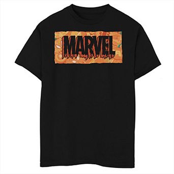 Boys 8-20 Marvel Halloween Themed Portrait Logo Graphic Tee