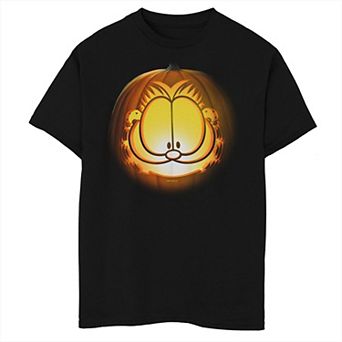 Boys 8-20 Garfield Big Head Carved Pumpkin Graphic Tee