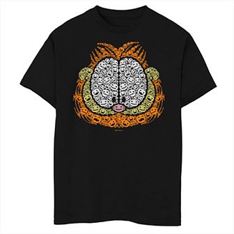 Boys 8-20 Garfield Pumpkin Big Hed Fill Graphic Tee