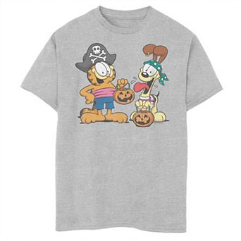 Boys 8-20 Garfield And Odie Pirate Costumes Portrait Graphic Tee