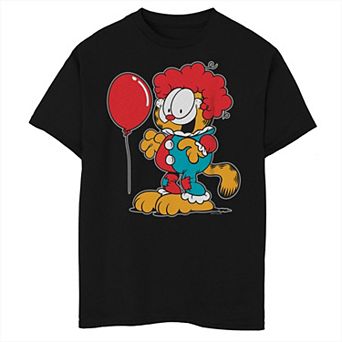Boys 8-20 Garfield Clown Halloween Costume Portrait Graphic Tee