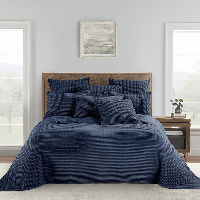 73516793 Levtex Home Mills Waffle Bedspread Set, Blue, Full sku 73516793