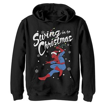 Boys 8-20 Marvel Spider-Man Swing In To Christmas Graphic Hoodie