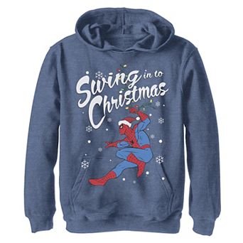 Boys 8-20 Marvel Spider-Man Swing In To Christmas Graphic Hoodie