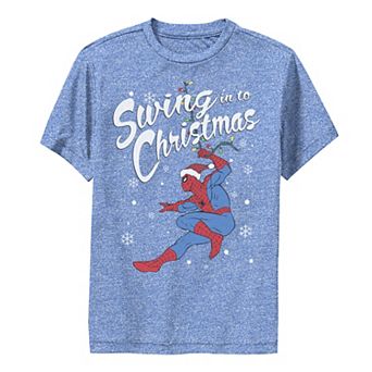 Boys 8-20 Marvel Spider-Man Swing In To Christmas Graphic Tee