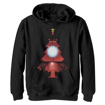 Boys 8-20 Marvel Christmas Iron Man Tree Graphic Hoodie