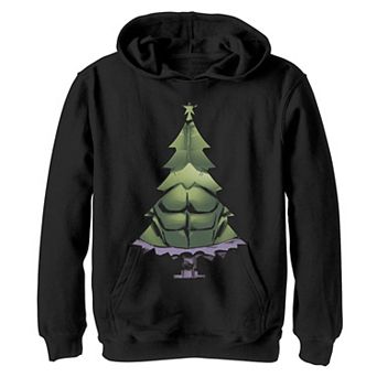 Boys 8-20 Marvel Christmas Avengers Hulk Tree Graphic Hoodie