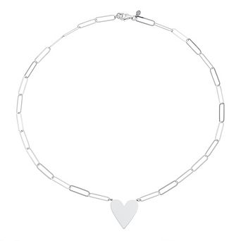 Karat Rush Sterling Silver Heart Necklace