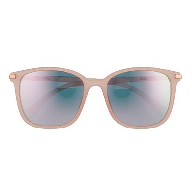 Women's Tek Gear® 56mm Modern Square Frame Mirrored Sunglasses