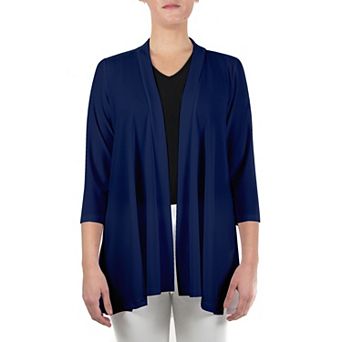 Women's Nina Leonard Godet-Back Draped Cardigan