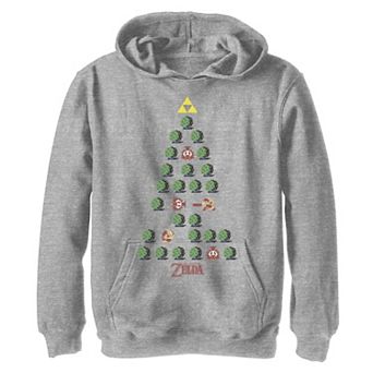 Boys 8-20 Zelda 8-Bit Christmas Tree Graphic Hoodie