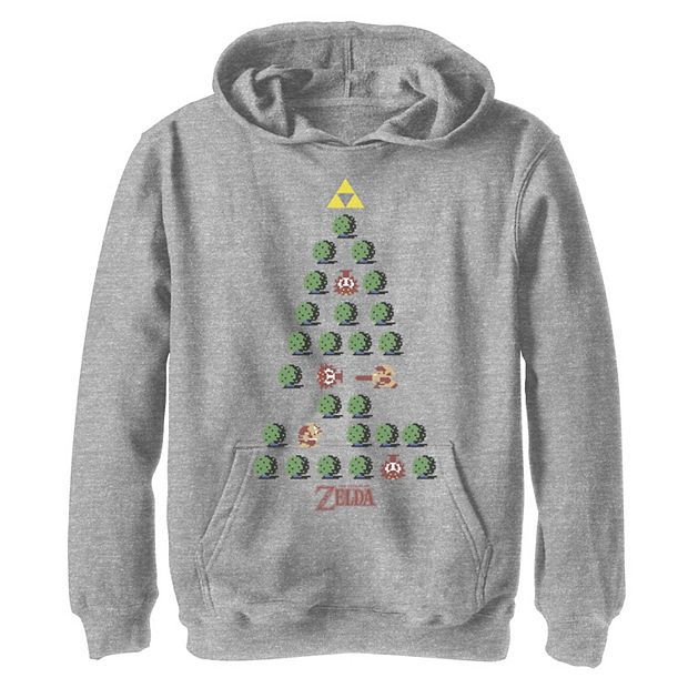 Boys 8 20 Zelda 8 Bit Christmas Tree Graphic Hoodie