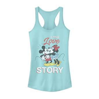 Disney's Mickey Mouse & Minnie True Love Story Juniors' Tank Top