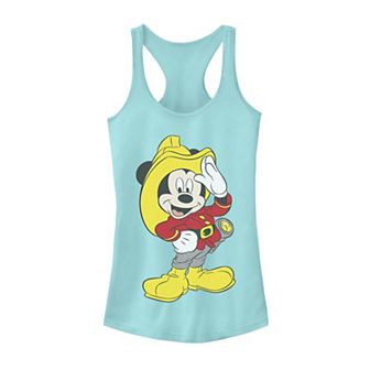 Disney's Mickey Mouse Firefighter Outfit Juniors' Tank Top