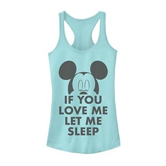 Disney's Mickey & Friends Juniors' Mickey If You Love Me Let Me Sleep Tank Top