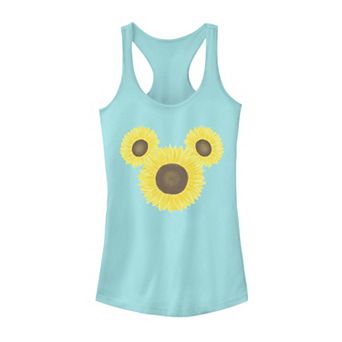 Disney's Mickey & Friends Juniors' Mickey Sunflower Ears Tank Top