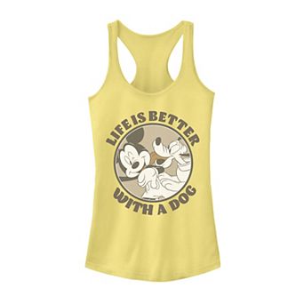 Disney's Mickey & Friends Juniors' "Life Is Better With A Dog" Tank Top
