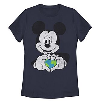 Disney's Mickey & Friends Juniors' Earth Day Mickey Holding Earth Tee