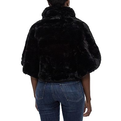 Women's Nina Leonard Faux-Fur Capelet