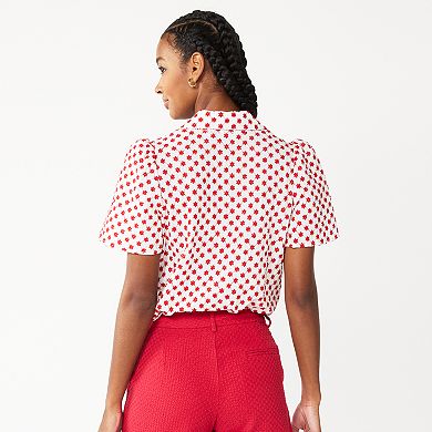 Women's DRAPER JAMES RSVP™ Print Bodysuit Shirt