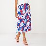 Women's DRAPER JAMES RSVP™ Floral Smocked-Waist Midi Skirt