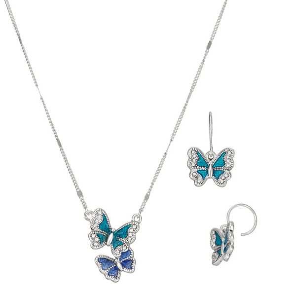 Kohls 2025 butterfly necklace