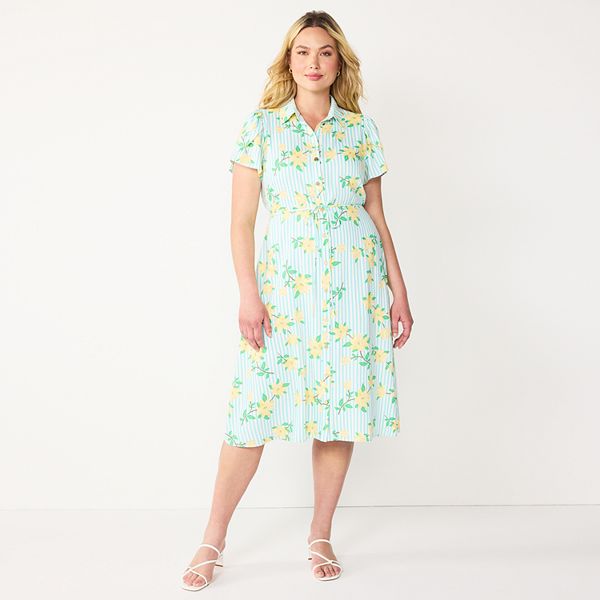 Women's DRAPER JAMES RSVP™ Midi Shirt Dress