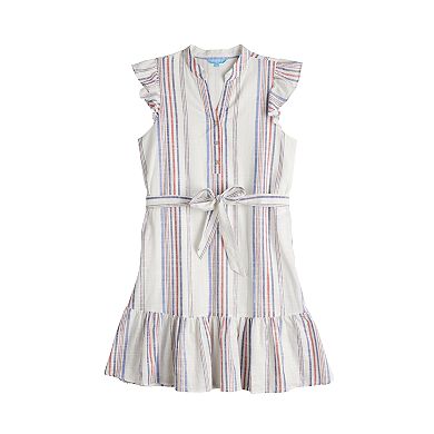 Women's DRAPER JAMES RSVP™ Striped Sleeveless Button-Front Dress