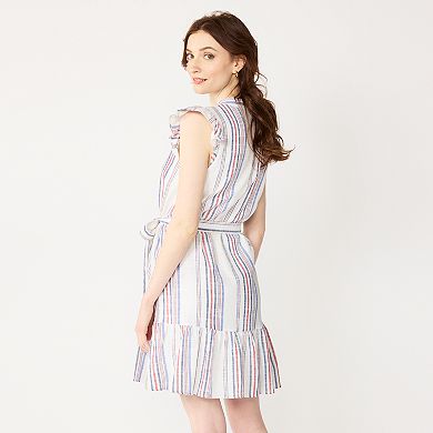 Women's DRAPER JAMES RSVP™ Striped Sleeveless Button-Front Dress