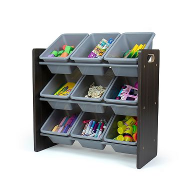 Humble Crew Sumatra Bin Espresso Toy Storage with 9 Storage Bins