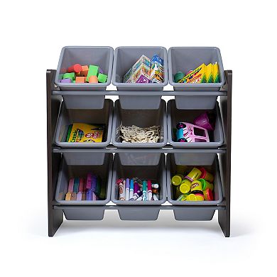 Humble Crew Sumatra Bin Espresso Toy Storage with 9 Storage Bins