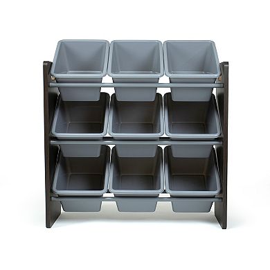 Humble Crew Sumatra Bin Espresso Toy Storage with 9 Storage Bins