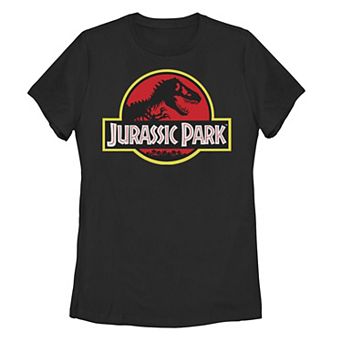 Juniors' Jurassic Park Classic Logo Tee