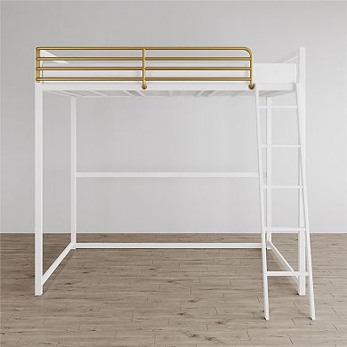 Little Seeds Monarch Hill Haven Twin Metal Loft Bed