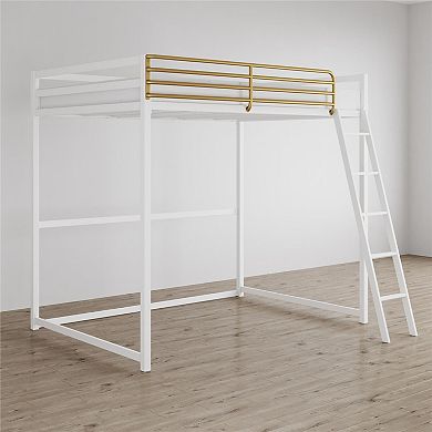 Little Seeds Monarch Hill Haven Twin Metal Loft Bed