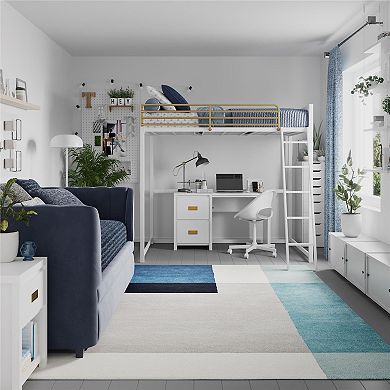 Little Seeds Monarch Hill Haven Twin Metal Loft Bed