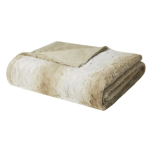 Beautyrest Marselle Weighted Faux Fur Throw Blanket
