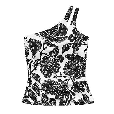 Women's Freshwater One-Shoulder Tankini Top