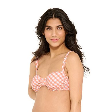 Women's Freshwater Checked Underwire Bikini Top