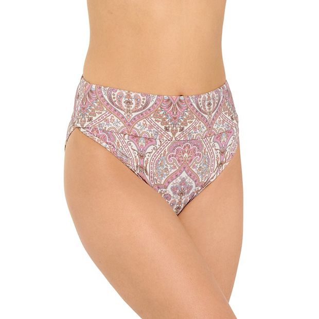 Women's Freshwater Print High-Leg Swim Bottoms