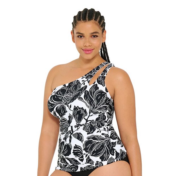 One shoulder tankini plus size new arrivals