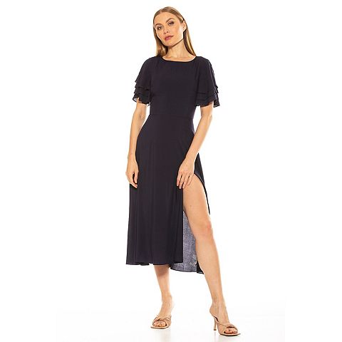 Женские платья ALEXIA Women's ALEXIA ADMOR Lilia Ruffle-Sleeve Midi Dress